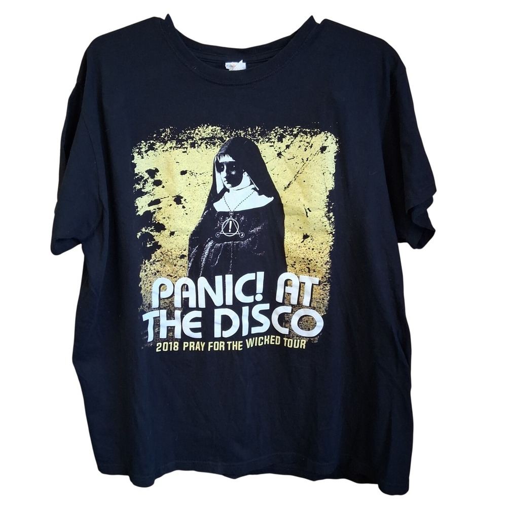 Panic At The Disco 2018 Pray For The Wicked Tour TShirt Black XL EUC